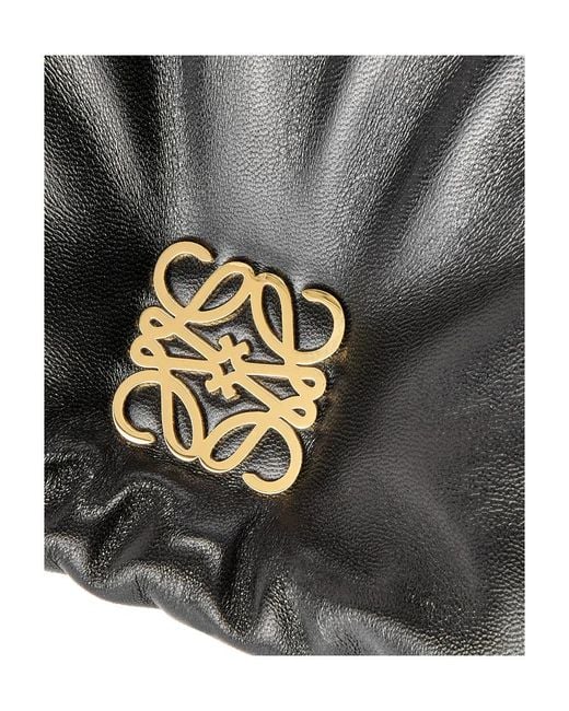 Loewe Black Goya Puffer Chained Shoulder Bag
