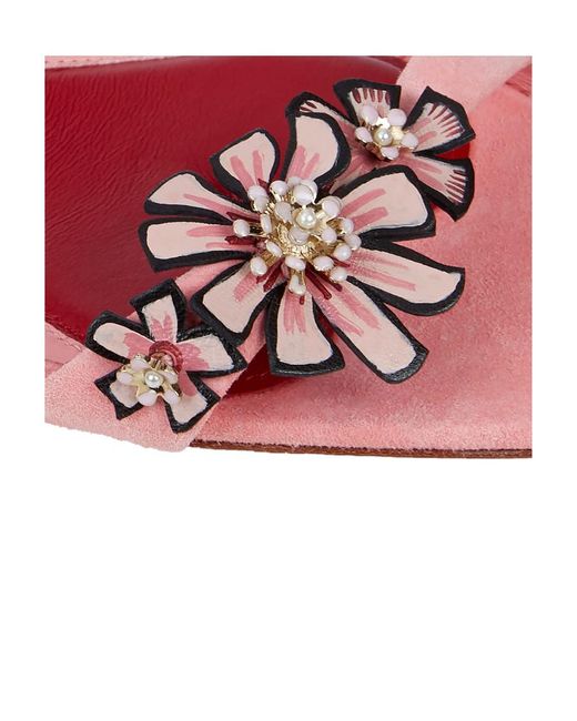 Roger Vivier Pink Summer Strap-Up Sandals