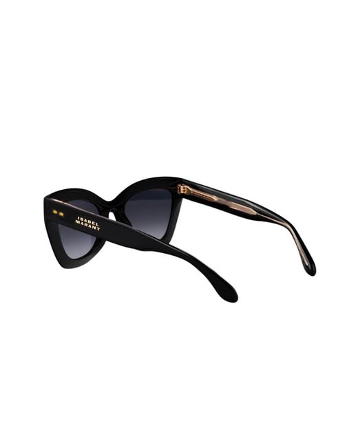 Isabel Marant Black Cat-Eye Studded Sunglasses