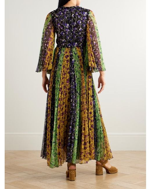 LaDoubleJ Green La Doublej Angel Pleated Maxi Dress