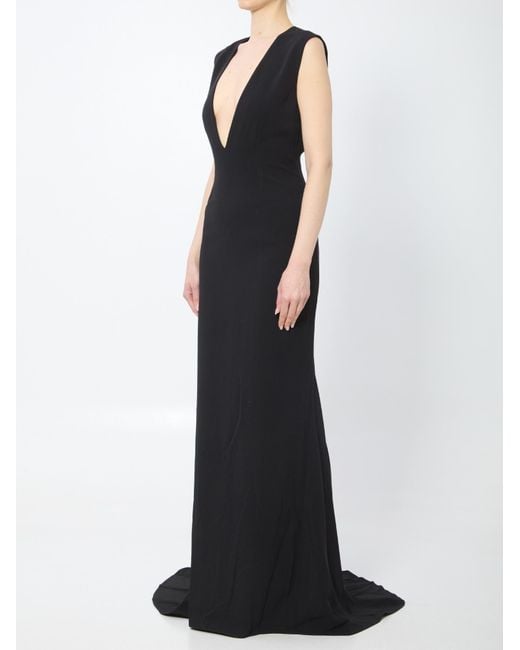 Solace London Black Althea Maxi Dress