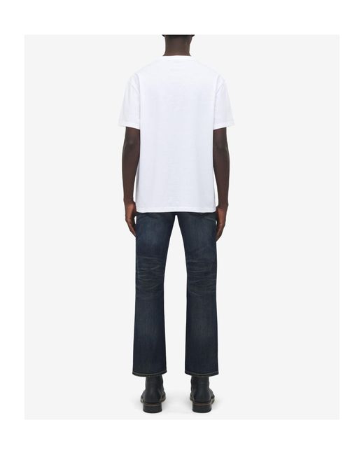 McQueen White Sailor Tattoo T-Shirt for men