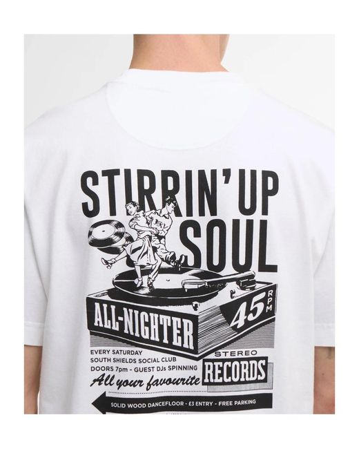 Barbour White Logo-Print T-Shirt for men