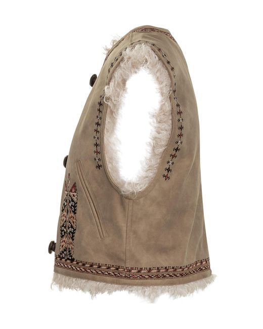 Isabel Marant Brown Sleeveless Vest
