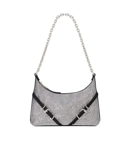 Givenchy White Voyou Party Chained Shoulder Bag