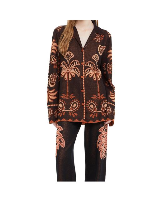 Alanui Brown Wild Wonder Shirt