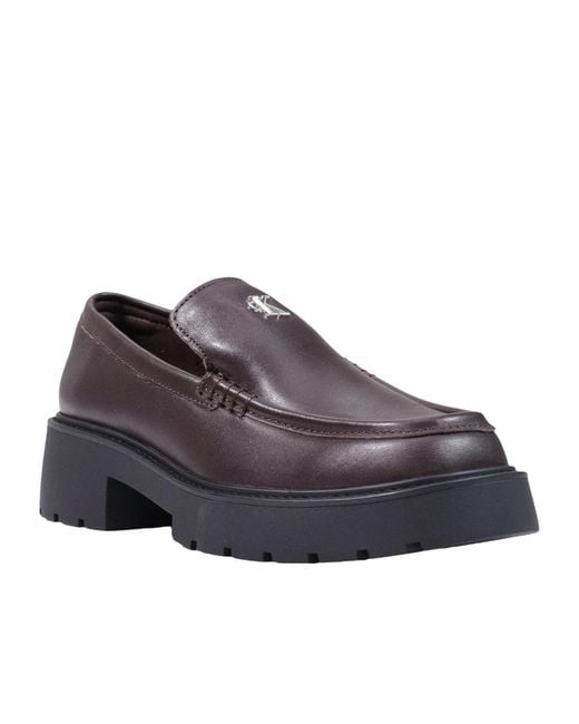 Calvin Klein Black Platform Loafers