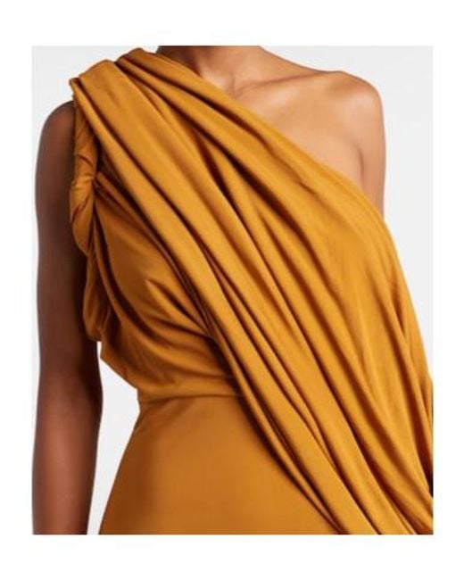 Christopher Esber Brown Draped Gown