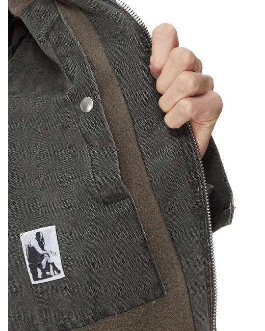 Rick Owens Gray Gimp Zipfront Jacket for men