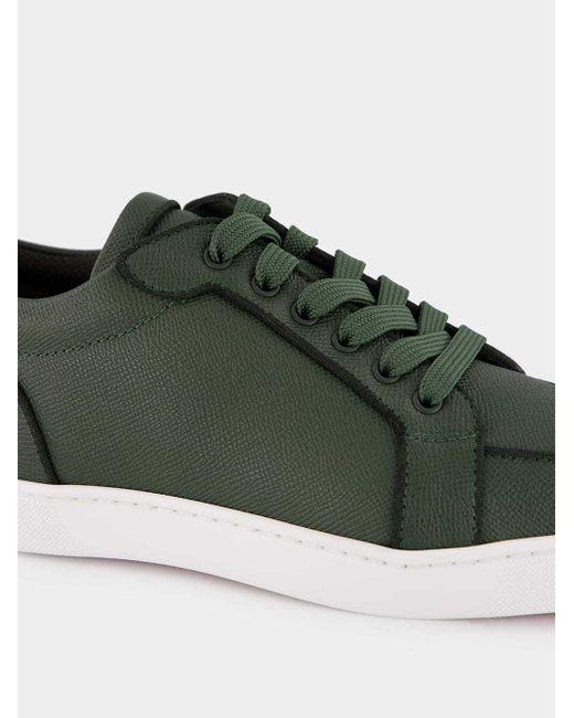 Christian Louboutin Green Rantulow Lace-Up Sneakers for men