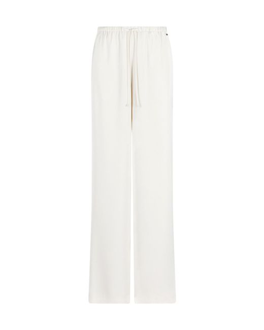 ARMANI EXCHANGE White Elastic Waist Casual Pants