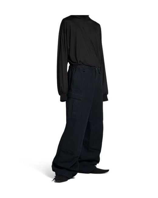 Balenciaga Black Large Cargo Pants for men