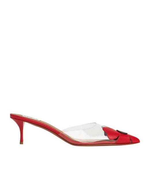 Alaïa Red Alaïa Bloom Mules