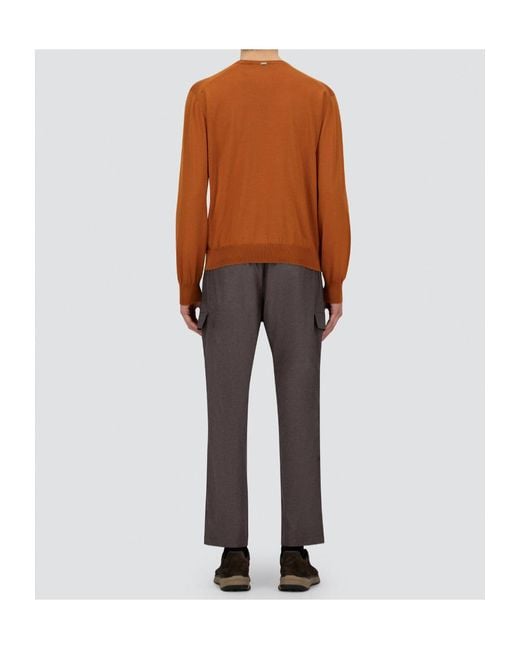 Herno Gray Resort Cargo Trousers for men