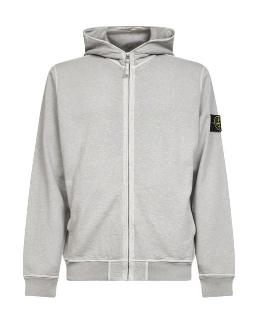 Stone Island Gray Zip-Throughs for men
