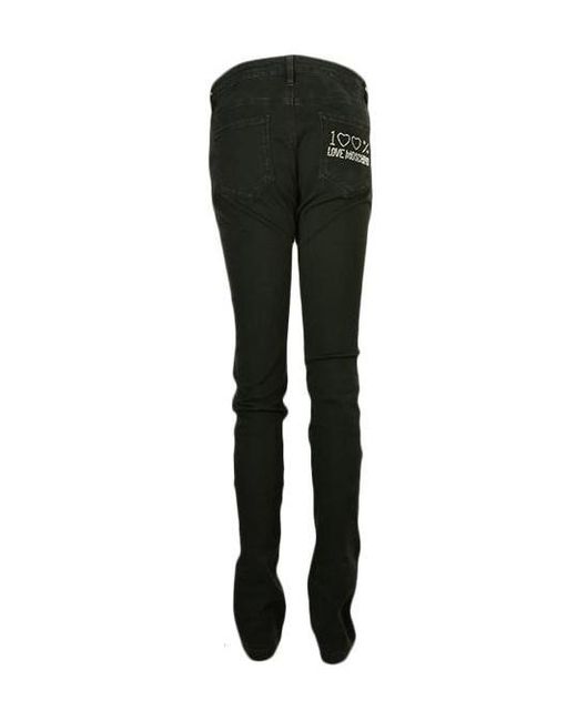 Moschino Black Belt-Loop Jeans