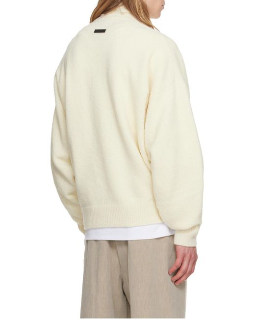 Fear Of God White Turtleneck Knitted Jumper for men