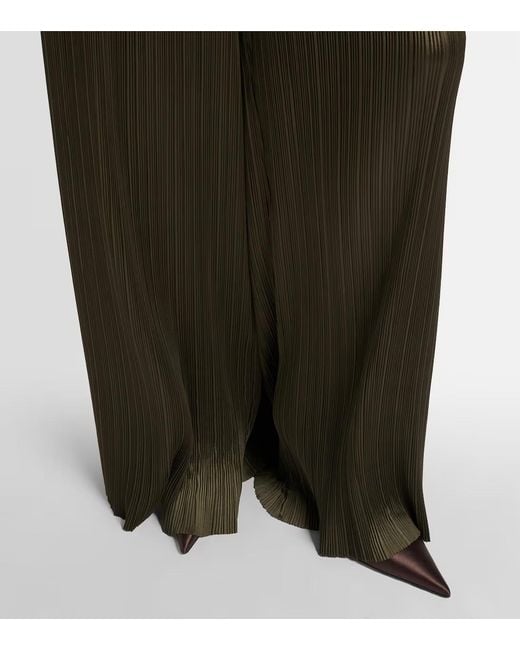Joseph Green Pleated Wide-Leg Pants