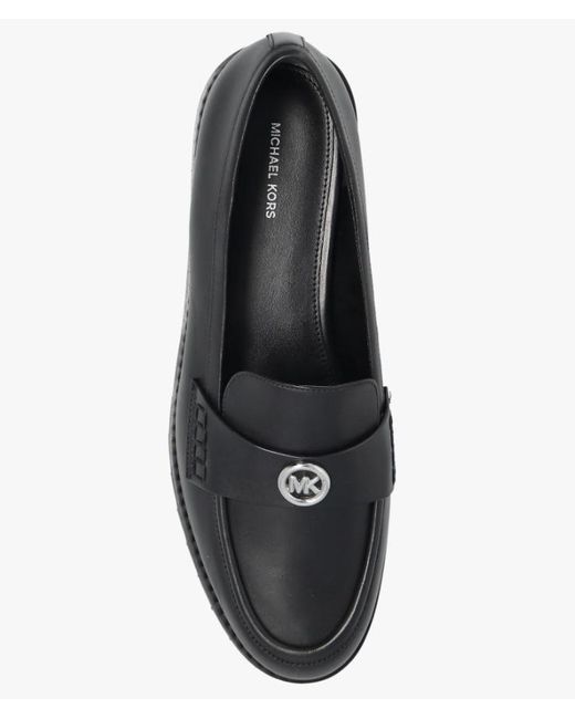 MICHAEL Michael Kors Black Round-Toe Loafers