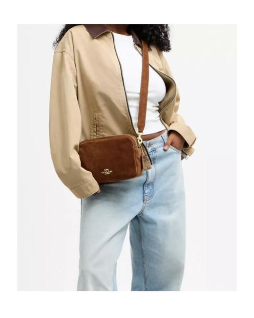 COACH Brown Carey Crossbody Bag