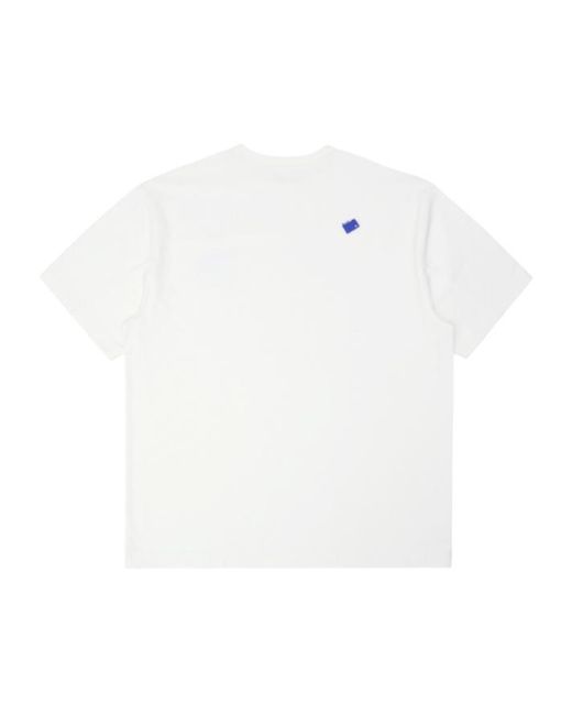 Adererror White Trs Tag T-Shirt 06 for men
