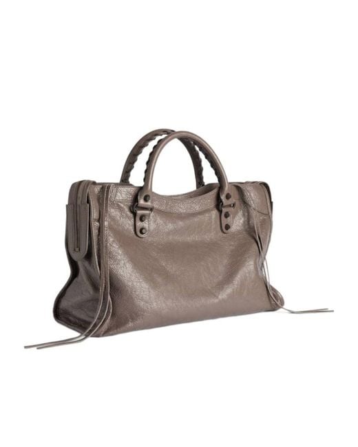Balenciaga Metallic Le City Medium Shoulder Bag