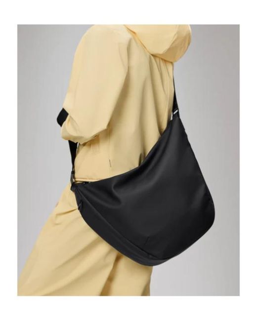 Rains Black Valera Shoulder Bag Large