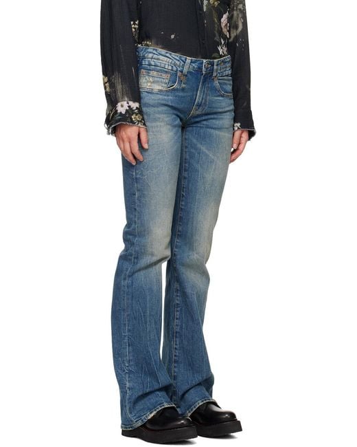 R13 Blue Belt-Loop Jeans