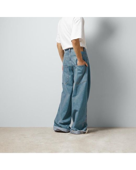 Gucci Blue Straight-Leg Jeans for men