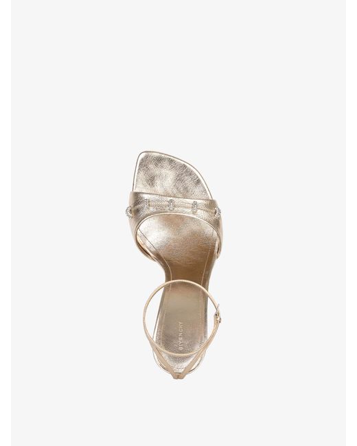 Givenchy White Stitch Sandals