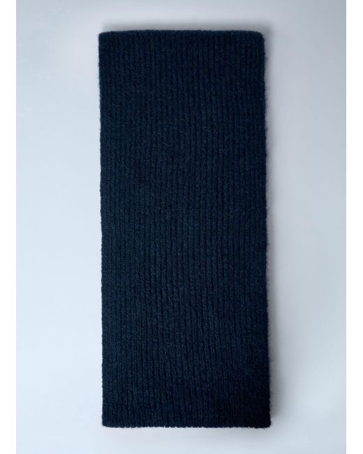 Dries Van Noten Blue Knitted Scarf for men