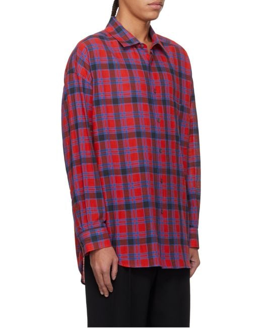 The Row Red Lancaster Shirt In Cotton for men