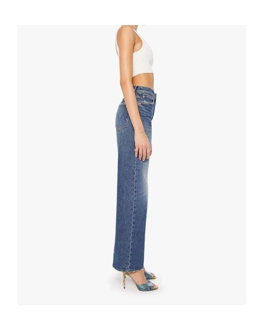 Mother Blue Jeans With Belt Loops