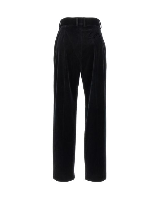 Blazé Milano Black Blazé Milano Pleated Velvet Pants