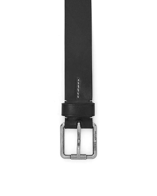 Loewe White Roller Curve Belt for men