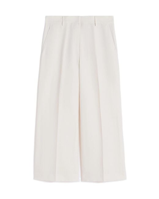 Weekend by Maxmara White Wide-Leg Trousers