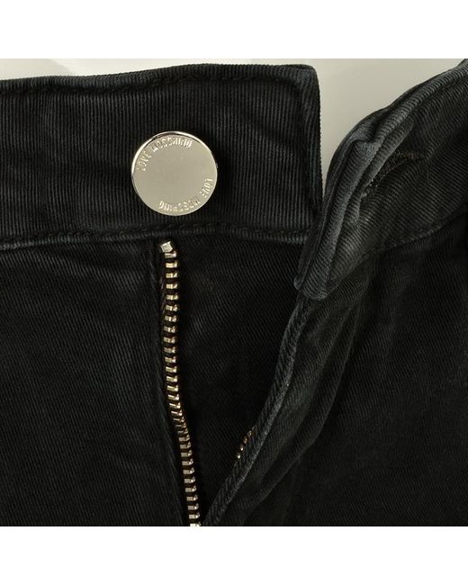 Moschino Black Belt-Loop Jeans