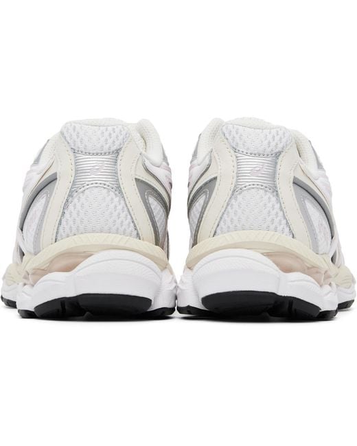 Asics White Gel-Nyc 2055 Mesh Panelled Sneakers for men