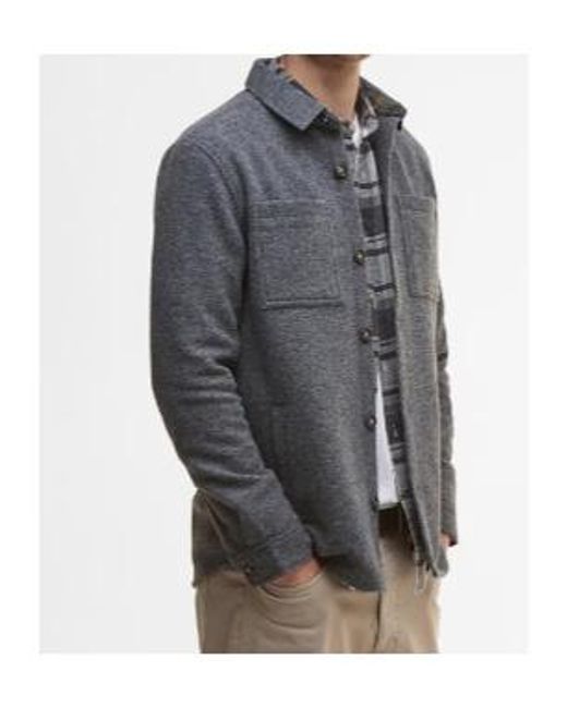 Barbour Gray Marlow Overshirt for men