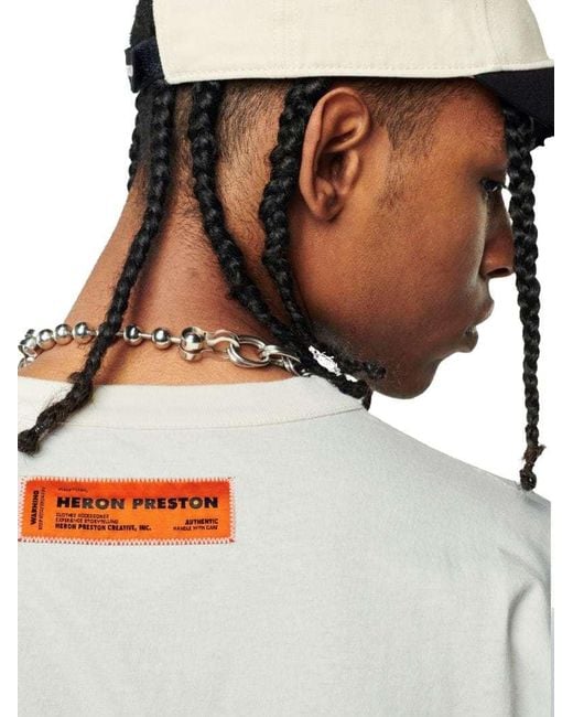 Heron Preston White Round-Necked T-Shirt for men