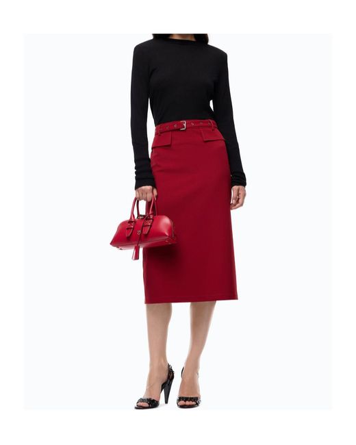 Pinko Black Wool Ribbed-Cuff Sweater
