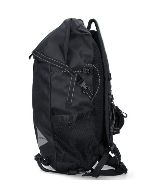 And Wander Black Ecopak 18L Backpack for men