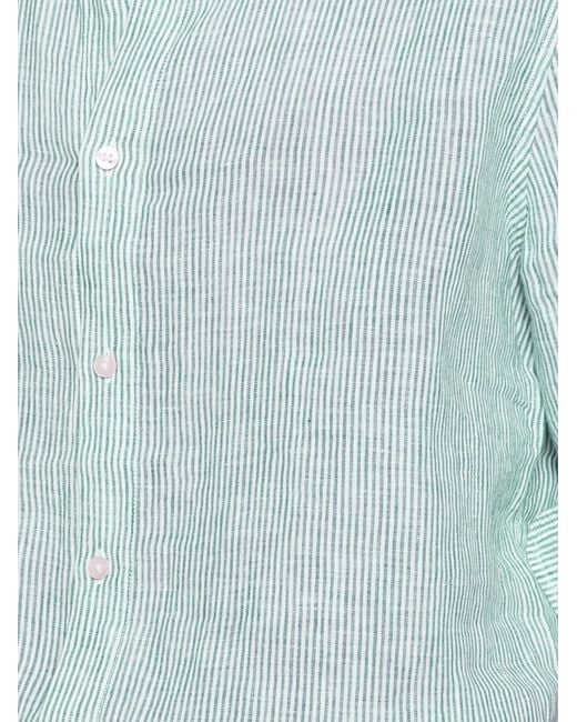 Ecoalf Blue Alfredo Striped Shirt for men