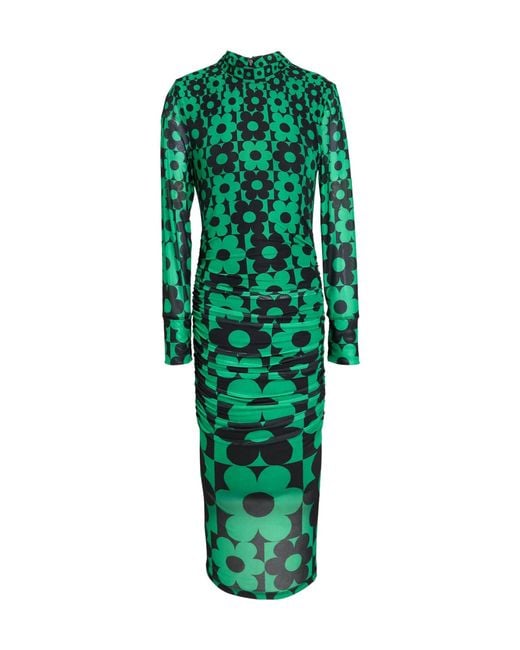 Farm Rio Green Long-Sleeved Dress