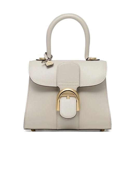 Delvaux White Logo Shoulder Bag