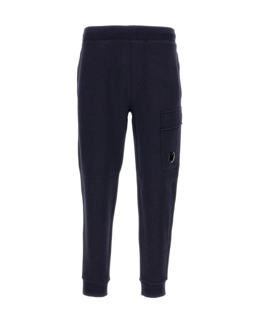 C P Company Blue Cargo Sweatpants for men