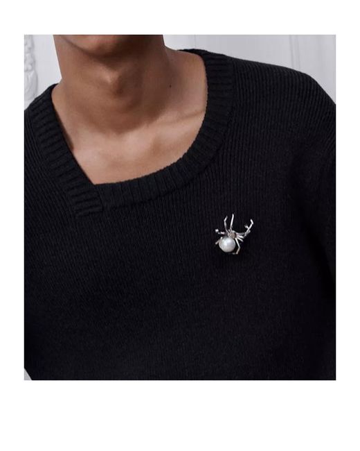Dior White Spider Brooch for men