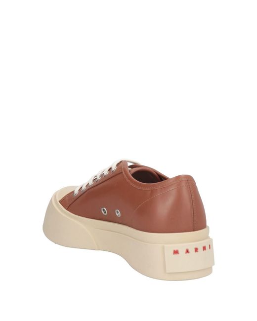 Marni Brown Low-Top Sneakers