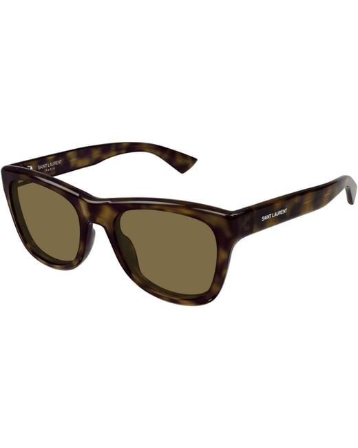 Saint Laurent Black Eyewear Sl 816 Rectangular Sunglasses