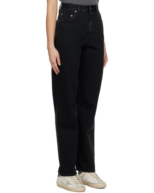 Golden Goose Deluxe Brand Black Star Embellished Wide Leg Jeans